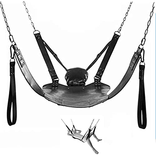 GYL Paar Sex Swing SM Leder Sling Sex Hängematte-Leder Bett Hängematte Und Kissen Erwachsene Spiel Sex Spielzeug Erwachsene Sexschaukel (Ohne Regal Und 4 Schlinge) von GYL