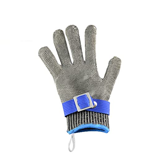 Level 5 Schnittfester Handschuh Lebensmittelqualität, Edelstahlgewebe Metallhandschuh Messer Schneidehandschuh Für Metzger Fleischschneiden Austern Schälen Küche Mandoline Chef Schneiden Von Fischfile von GYL