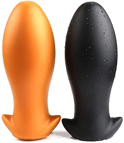 Übergroßer Anal Dildo Silikon Vaginal Dildo Butt Stecker Butt Stecker Penis Butt Stecker Anal Dilator Klassische Dildo Anal Spielzeug Appliziert Sex Spielzeug Gay Paar,Schwarz,L von GYL