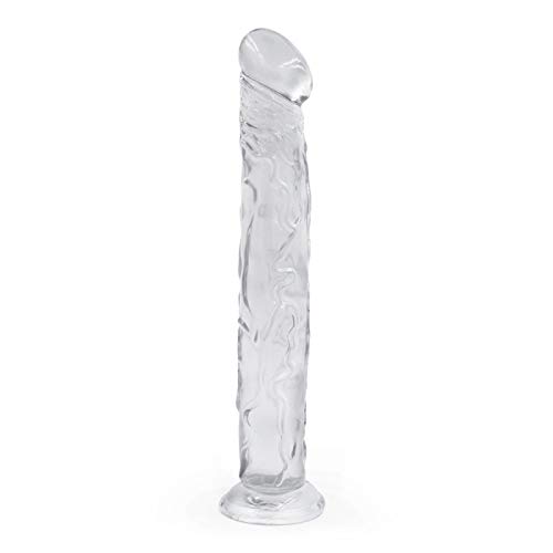 GYLEJWH 35cm weibliche Masturbator realistische Dildo mit starken Saugnapf transparent Dildo Silikon Penis Dildo von GYLEJWH