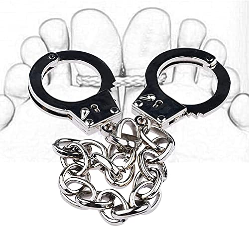 GYLEJWH Bondage-Zehen-Manschetten SM-Metall-Zehen-Manschetten Knöchel-Manschetten Mit Metallkette Erotikzehen-Manschetten Einstellbar Sklavenfetisch-Sexspielzeug von GYLEJWH