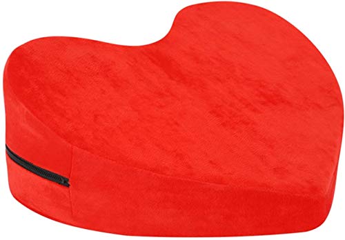 GYLEJWH Sex-Kissen Lendenkissen Mit Heart Wedge Liebeskissen Sex-Kissen Sofa Sex Reisekissen Sexspielzeug Für Paare Extrem Fesseln Sex Bett Sex Toys,Rot von GYLEJWH