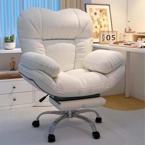 Lazy Sofa Recliner Ergonomischer Bürostuhl Gaming- Und Bürostuhl,Recliner Home Office Chair Backrest Adjustment Mit Fußstütze Und Lordosenstütze Home-Office-Stuhl Für Zuhause von GYLRFA