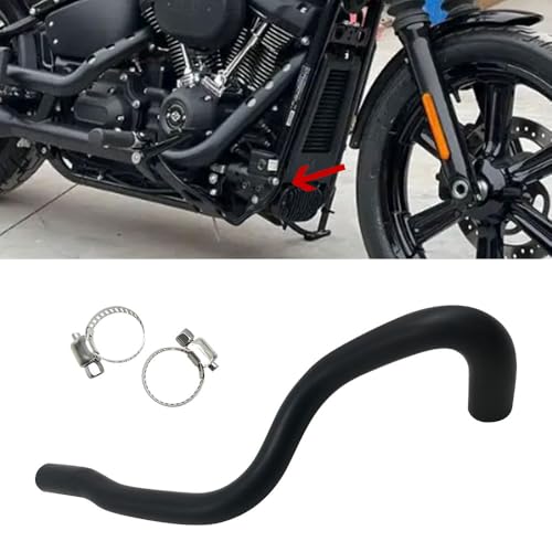 GYMARK Motorrad-Ölablassleitung Ölkühler-Schlauchleitung passend für H-arley Softail Fatboy 2009 2010 2011 2012 2013 2014 2015 2016 2017, Schwarz von GYMARK