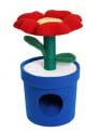 GYMAX 72 cm Blumenförmiger Katzenbaum, Stabiler Katzenbaum mit oberem Sitzplatz und Privatwohnung, Kletterbaum für Katzen (Rot) von GYMAX