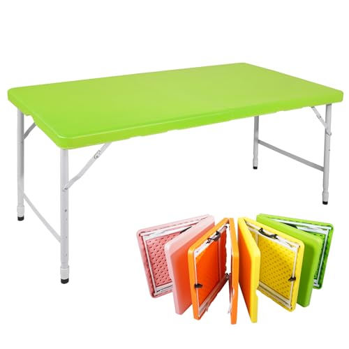 GYMFLEX Klapptisch 125x61cm Kunststoff Klappbar Gartentisch Multifunktional Campingtisch mit Griff für BBQ, Camping, Party Grün GYMFLEX Klapptisch 125x61cm Kunststoff Klappbar Gartentisch Multifunktional Campingtisch mit Griff für BBQ, Camping, Party Grün von GYMFLEX