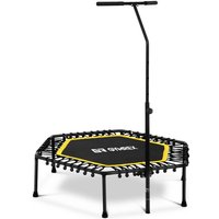 Fitness-Trampolin Trampolin Mit Stange Fitness Indoor Jumping Sport Bis 100 Kg von GYMREX