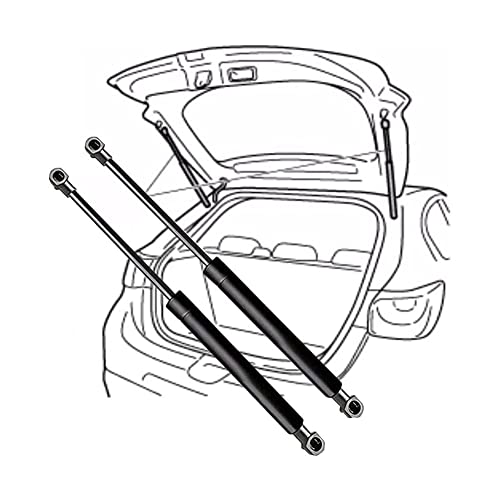 GYORI 2Stück Auto Kofferraum Gasfeder für B-MW Serie 5 Touring (E61) 2004-2010, Hinten Boot Heckklappe Stoßdämpfer Lift Unterstützt Arm Bars Dämpfer, Schwarz von GYORI
