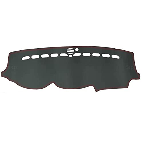 Auto Armaturenbrett Abdeckung Matte für Je-ep Grand Cherokee WK2 2011-2019, Dash Sonnenschutz Pad Mittelkonsole Anti-Rutsch Instrumententafel Teppiche Zubehör,B/Lhd Red von GYORI