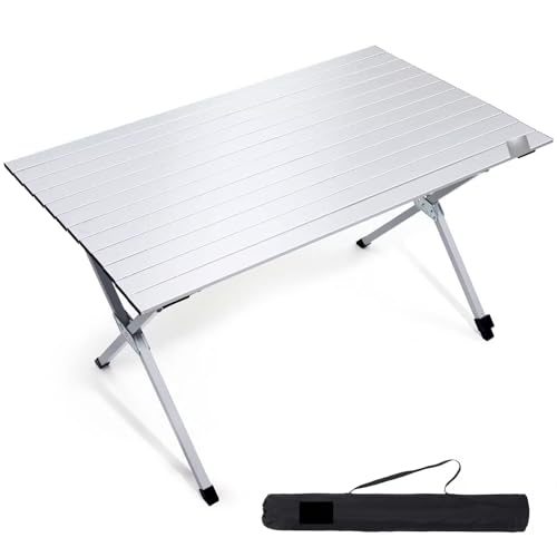 GYPWAN Campingtisch Klapptisch, Camping Aluminium Klapptisch Camping Tisch Faltbarer Picknick-Tisch Tragbarer Gartentisch für Camping Picknick Kochen Garten Wandern Reisen von GYPWAN