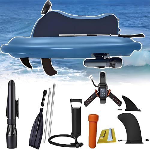 500 W Elektro-Unterwasserscooter, 10000 mAh Elektromotor, Jetski, Schlauchboot, Unterwasserscooter, 3–7 km/h, 40–130 Minuten Akkulaufzeit, Tauchausrüstung von GYQSSD
