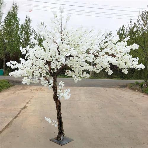 GYQSSD Weißer künstlicher Kirschblütenbaum – atemberaubende künstliche Blumensimulation für Hochzeitsfeier-Dekoration – von künstlichen Kirsch-/Birnenblütenbäumen,Extended-2x2m von GYQSSD