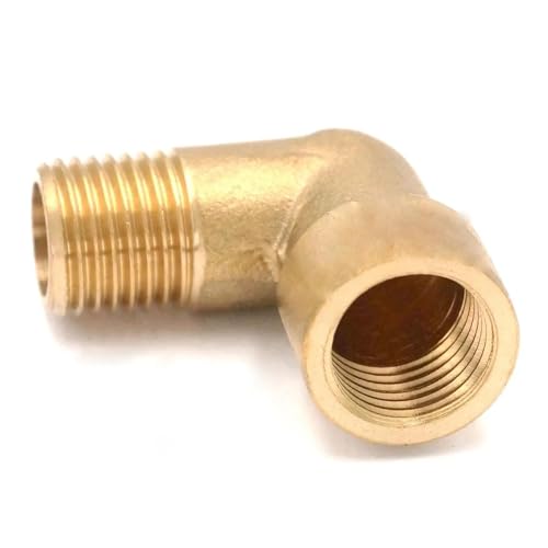 GYQYJPFZM 1" BSP Female-Male Brass Elbow Pipe Fitting Connector Coupler Water Fuel von GYQYJPFZM