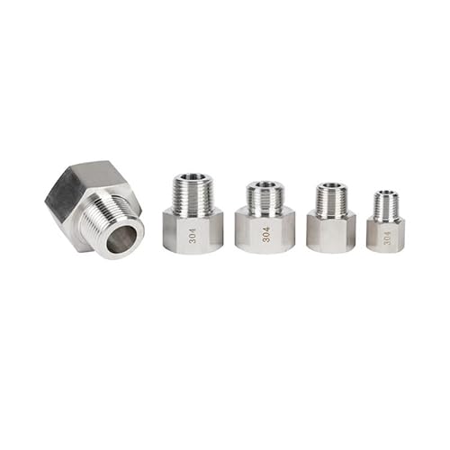GYQYJPFZM 1PC 304 Stainless Steel Straight-Through Reducing Fitting M16 Female - M10 Male Thread 20MPa von GYQYJPFZM