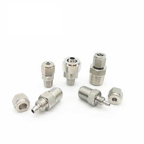 GYQYJPFZM 1PC Fitting OD 6mm Tube to 1/2" NPT Male Thread Quick Screw Joint Coupler Connector von GYQYJPFZM