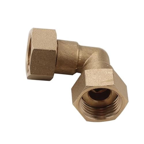 GYQYJPFZM 1PC Plumbing Hardware Fittings Female 1/2' Nut Union DN15 Inner Wire Joint 90° Elbow Copper Pipe Fittings von GYQYJPFZM