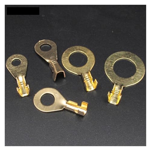 GYQYJPFZM 2000pcs DJ431 DJ431-4B 4.2mm Dia M4 Copper Circular Splice Terminal Wire Naked Connector for 0.75-1.5mm2 Wire von GYQYJPFZM