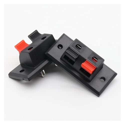 GYQYJPFZM 5 Pcs 2 Positions Connector Terminal Push in Jack Spring Load Speaker Terminals GYQYJPFZM 5 Pcs 2 Positions Connector Terminal Push in Jack Spring Load Speaker Terminals von GYQYJPFZM