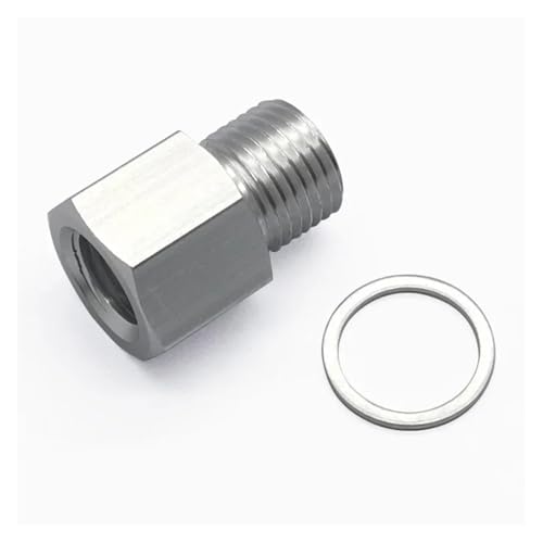 GYQYJPFZM Aluminum M16*1.5 Male to 1/4 NPT Female Engine Swap Oil Pressure Sensor Adapter with Washer von GYQYJPFZM