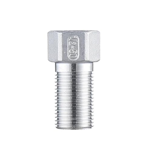 GYQYJPFZM DN15 1/2" BSP Female to Male Hex Nipple x Length 60mm 304 Stainless Steel Pipe Fitting Connector von GYQYJPFZM