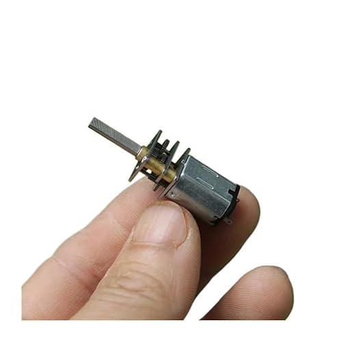 GYQYJPFZM N20 Full Metal Gearbox Gear Reduction Electronic Starter DC 3V 3.7V 5V 50RPM Slow Spedd Long Shaft D-Shaft von GYQYJPFZM