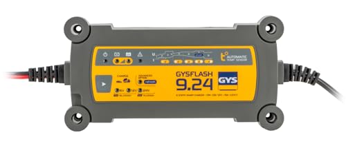 GYS – GYSFLASH 9.24 – Ladegerät/Aufrechterhaltung – Inverter – 230 V – Lieferung mit Anschlussklemm, 029477 von GYS