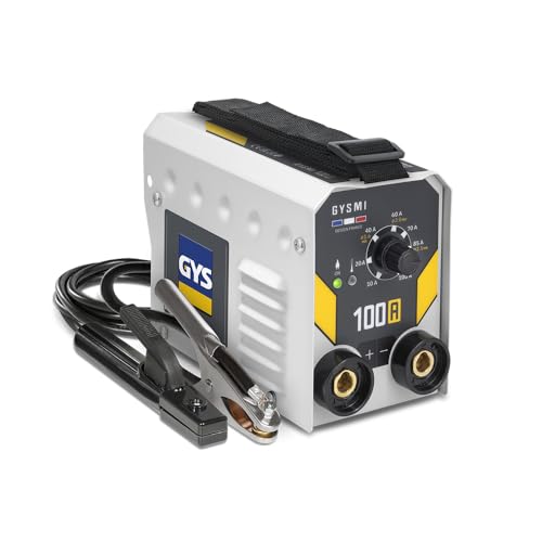 GYS, GYSMI 100 A, Schweißgerät mit überzogener Elektrode, 100 A, einphasig, 230 V (MMA), Arc Force, Antiticking, Hot Start, mit Elektrodenhalter, Massekabel von GYS