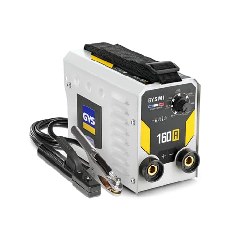 GYS, GYSMI 160 A, Schweißgerät mit überzogener Elektrode, 160 A, einphasig, 230 V (MMA), Arc Force, Antiticking, Hot Start, mit Elektrodenhalter, Massekabel von GYS
