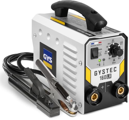 GYS, GYSTEC 160 LA, überzogenes Elektrodenschweißgerät, 160 A, einphasig, 230 V (MMA), TIG DC Lift, Arc Force, Antiticking, Hot Start, mit Elektrodenhalter, Massekabel GYS, GYSTEC 160 LA, überzogenes Elektrodenschweißgerät, 160 A, einphasig, 230 V (MMA), TIG DC Lift, Arc Force, Antiticking, Hot Start, mit Elektrodenhalter, Massekabel von GYS