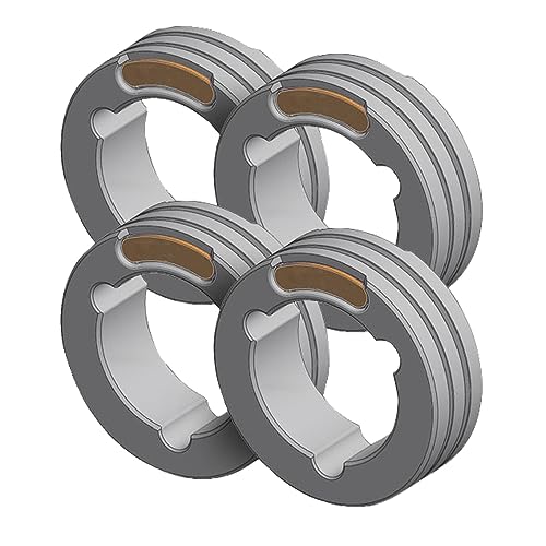 GYS - Set mit 4 Doppelrollen Typ F - ANIMIERTER Draht ACC.Ø 1.2/1.6 (Orange/Gelb) - 061934 von GYS