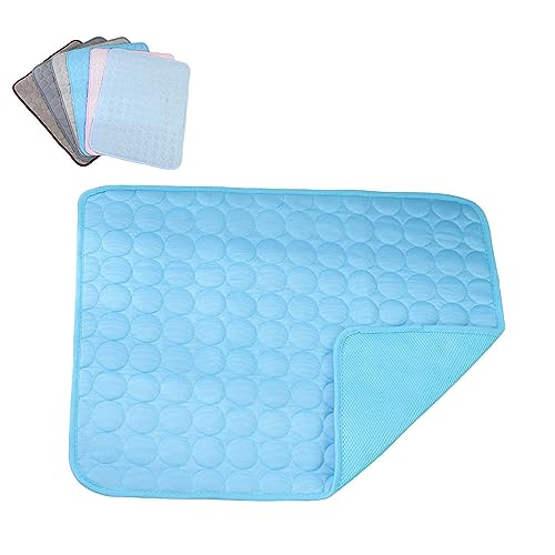 GYSFCJHYLU Ice Silk Kühlmatte für Haustiere, maschinenwaschbar, dreilagiges System für sofortige Kühlung, geeignet für Hundehütten, Sofas, Betten, Böden und Autos GYSFCJHYLU Ice Silk Kühlmatte für Haustiere, maschinenwaschbar, dreilagiges System für sofortige Kühlung, geeignet für Hundehütten, Sofas, Betten, Böden und Autos von GYSFCJHYLU
