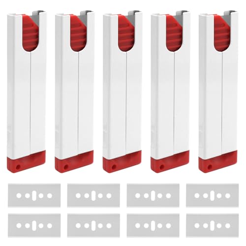 GYSRXS 5 Stück Sicherheits Cuttermesser Universal Mini Cuttermesser Sicherheitsmesser mit Klingeneinzug Cuttermesser Klein mit 20×Ersatzklingen für Schneiden von Papier,Pappe,Seil GYSRXS 5 Stück Sicherheits Cuttermesser Universal Mini Cuttermesser Sicherheitsmesser mit Klingeneinzug Cuttermesser Klein mit 20×Ersatzklingen für Schneiden von Papier,Pappe,Seil von GYSRXS