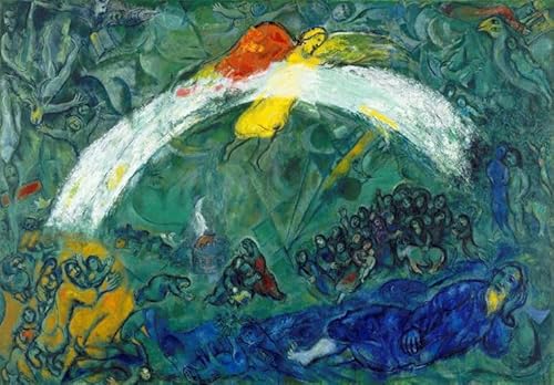 GYTRI CGFHJ Marc Chagall Noah und der Regenbogen Poster Abstrakte Wandkunst Chagall Leinwand Malerei Gelbe Engel Drucke Für Home Decor Bild 90x60cm ungerahmt GYTRI CGFHJ Marc Chagall Noah und der Regenbogen Poster Abstrakte Wandkunst Chagall Leinwand Malerei Gelbe Engel Drucke Für Home Decor Bild 90x60cm ungerahmt von GYTRI CGFHJ