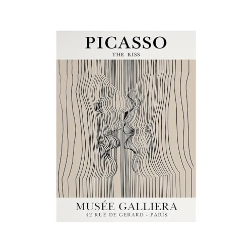 GYTRI CGFHJ Picasso DER Kuss Poster Abstrakte Wandkunst Picasso Leinwand Gemälde Schwarze Linie Gesicht menschlicher Körper Drucke für Heimdekoration Bild 50x70cm ungerahmt GYTRI CGFHJ Picasso DER Kuss Poster Abstrakte Wandkunst Picasso Leinwand Gemälde Schwarze Linie Gesicht menschlicher Körper Drucke für Heimdekoration Bild 50x70cm ungerahmt von GYTRI CGFHJ