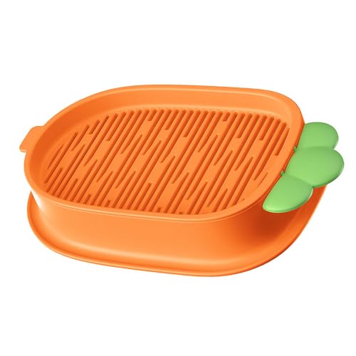 GYWHOOFT Pflanzer Hydroponics Seed Sprouter, Soil-Free Seed Sprouter, Anzuchtschalen Keimung Tablett Keimschalen, Keimschale Hydroponik-Pflanzkasten Für Katzenhunde Haustiere(Orange) von GYWHOOFT