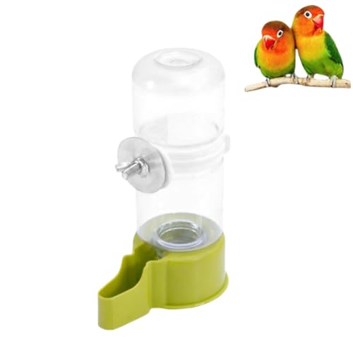 GYWHOOFT Wasserspender utomatischer Trinkflaschen,Fassungsvermögen 140 ml Wasserspender Vögel, Automatisches Trinkwasser, automatische Fütterung, für Pet Bird Parrot Pigeon(Grün) von GYWHOOFT