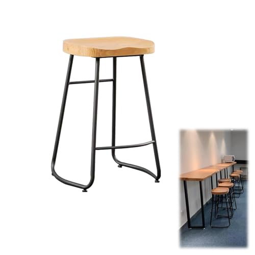 GYYDXXFC Beistellstuhl Mit Metallrahmen, 45 cm, 65 cm, 75 cm Hohe Hockerstühle, Arbeits-Kosmetikstuhl Mit Starker Tragfähigkeit, for Esszimmer, Küche(Black,65cm) von GYYDXXFC