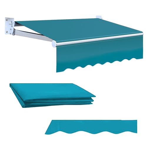 GYYDXXFC Ersatz-Segeltuch for Terrassenmarkisen, Ersatzplane for Einziehbare Markisen Von Sunsetter, Verstellbare Terrassentür, 100% 280g Polyester(13x6.5ft/4x2m) von GYYDXXFC
