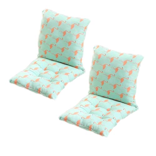 GYYFQH 1/2/4 Stück Stuhlkissen mit Rückenteil Sitz,Rückenkissen mit Bänder,40X80cm Sitzauflagen Gartenmöbel,Stuhlauflage Niedriglehner,Gartenstuhl Kissen Outdoor(K,45×45cm2pcs) von GYYFQH