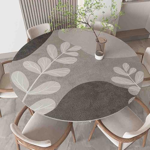 GYYFQH PU-Leder Große Runde Tischunterlage Esstischauflag Couchtischunterlage Hitzebeständige rutschfeste wasserdichte Für Den Esstisch Der Couchtisch(B,120cm Round) von GYYFQH