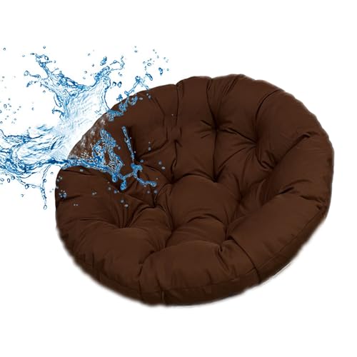 GYYFQH Papasansessel Kissen Schaukel-Hängesesselkissen, Eierstuhlkissen, Terrassensitzkissen, Schaukelstuhlpolster für Hängesessel Rundes Dicke Stuhlkissen(A,90×90cm) von GYYFQH