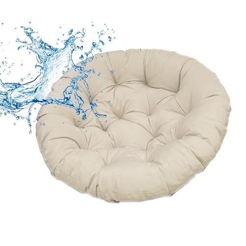 GYYFQH Papasansessel Kissen Schaukel-Hängesesselkissen, Eierstuhlkissen, Terrassensitzkissen, Schaukelstuhlpolster für Hängesessel Rundes Dicke Stuhlkissen(B,70×70cm) von GYYFQH