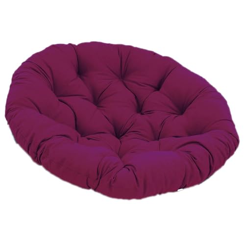 GYYFQH Papasansessel Kissen Schaukel-Hängesesselkissen, Eierstuhlkissen, Terrassensitzkissen, Schaukelstuhlpolster für Hängesessel Rundes Dicke Stuhlkissen(D,70×70cm) von GYYFQH