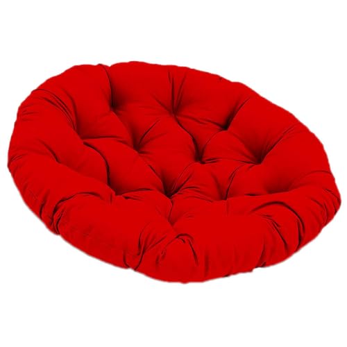 GYYFQH Papasansessel Kissen Schaukel-Hängesesselkissen, Eierstuhlkissen, Terrassensitzkissen, Schaukelstuhlpolster für Hängesessel Rundes Dicke Stuhlkissen(G,90×90cm) von GYYFQH