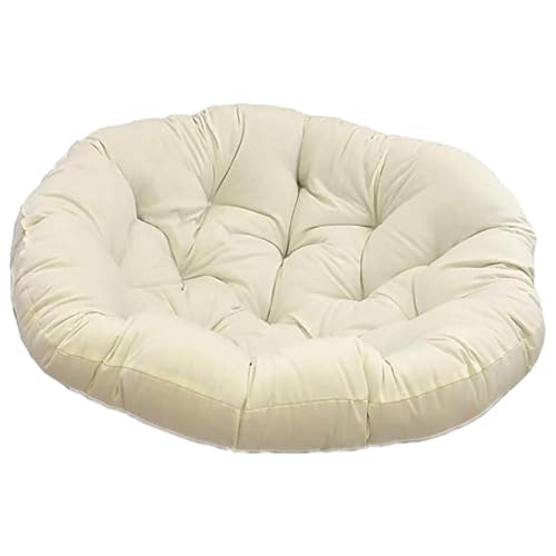 GYYFQH Papasansessel Kissen Schaukel-Hängesesselkissen, Eierstuhlkissen, Terrassensitzkissen, Schaukelstuhlpolster für Hängesessel Rundes Dicke Stuhlkissen(J,90×90cm) von GYYFQH