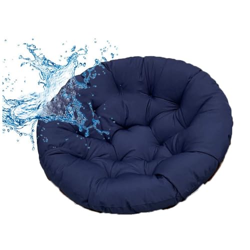 GYYFQH Papasansessel Kissen Schaukel-Hängesesselkissen, Eierstuhlkissen, Terrassensitzkissen, Schaukelstuhlpolster für Hängesessel Rundes Dicke Stuhlkissen(K,90×90cm) von GYYFQH