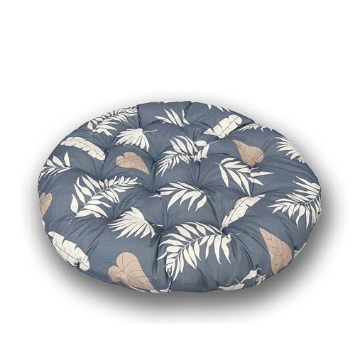 GYYFQH Papasansessel Kissen Schaukel-Hängesesselkissen, Eierstuhlkissen, Terrassensitzkissen, Schaukelstuhlpolster für Hängesessel Rundes Dicke Stuhlkissen(L,60×60cm) von GYYFQH