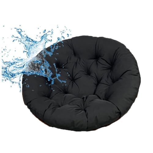 GYYFQH Papasansessel Kissen Schaukel-Hängesesselkissen, Eierstuhlkissen, Terrassensitzkissen, Schaukelstuhlpolster für Hängesessel Rundes Dicke Stuhlkissen(L,70×70cm) von GYYFQH