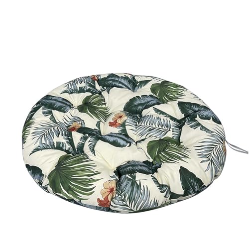 GYYFQH Papasansessel Kissen Schaukel-Hängesesselkissen, Eierstuhlkissen, Terrassensitzkissen, Schaukelstuhlpolster für Hängesessel Rundes Dicke Stuhlkissen(N,90×90cm) von GYYFQH