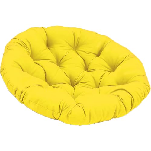 GYYFQH Papasansessel Kissen Schaukel-Hängesesselkissen, Eierstuhlkissen, Terrassensitzkissen, Schaukelstuhlpolster für Hängesessel Rundes Dicke Stuhlkissen(O,100×100cm) von GYYFQH